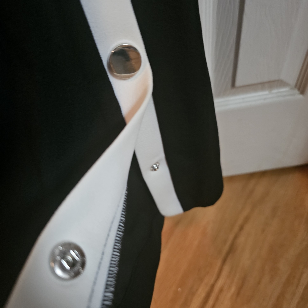 Stripe Front Snap Jumpsuit